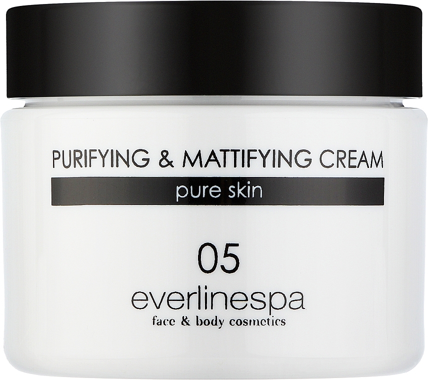 Лечебный матирующий крем для лица - Everline Purifying Mattifying Cream — фото N1