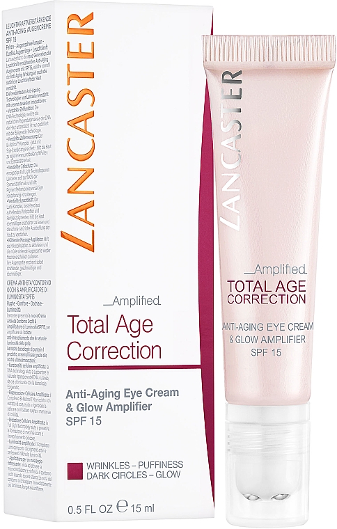 Антивіковий крем для повік - Lancaster Total Age Correction Complete Anti-aging Eye Cream SPF15 — фото N2