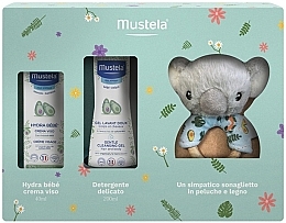 Духи, Парфюмерия, косметика Набор - Mustela Bebe Koala Set (gel/200ml + cr/40ml + toy/1pc)