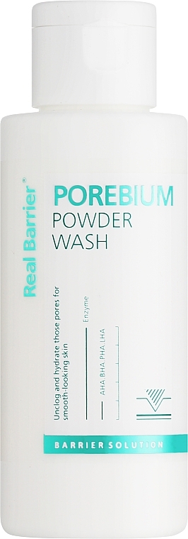 Ензимна пудра з AHA, BHA, PHA, LHA кислотами - Real Barrier Pore Bium Powder Wash