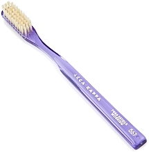 Зубна щітка, фіолетова - Acca Kappa Medium Pure Bristle Toothbrush Model 568 — фото N1