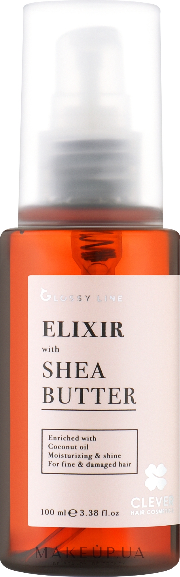Эликсир с маслом ши для блеска волос - Clever Hair Cosmetics Glossy Line Elixir With Shea Butter — фото 100ml