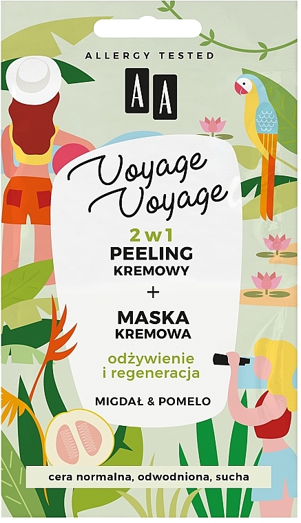 Крем-пилинг + крем-маска "Миндаль и помело" - AA Voyage Voyage 2 In 1 — фото N1