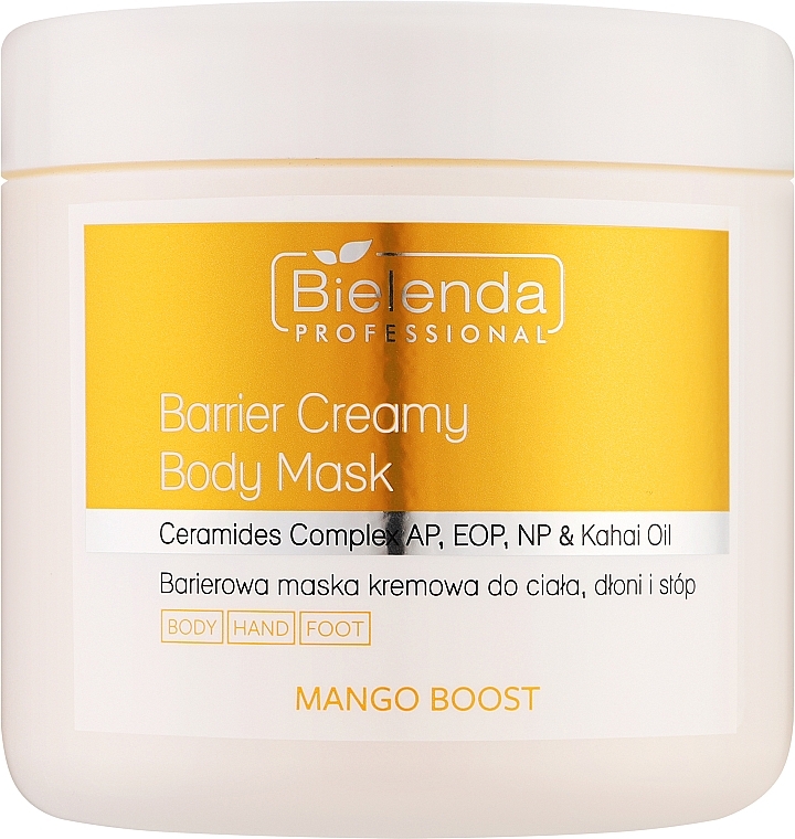 Крем-маска "Бар'єр" для тіла - Bielenda Professional Mango Boost Barrier Creamy Body Mask — фото N1