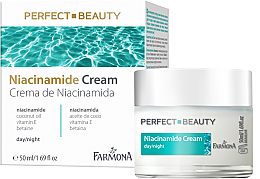 Крем увлажняющий против морщин с ниацинамидом для лица на день-ночь - Farmona Perfect Beauty Niacinamide Cream — фото N1