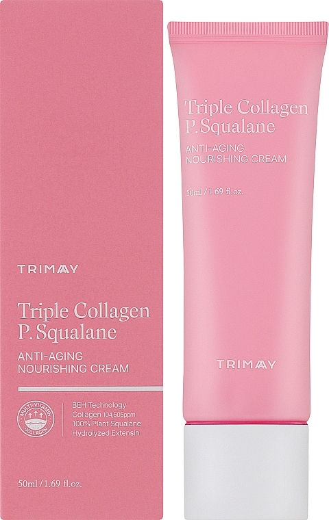Питательный антивозрастной крем - Trimay Triple Collagen P.Squalane Anti-Aging Nourishing Cream — фото N2