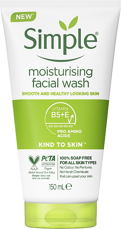 Увлажняющий гель для умывания - Simple Kind to Skin Moisturising Facial Wash — фото N1