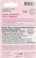 Бальзам для губ "Жемчужный блеск" - Golden Rose Lip Balm Pearl & Shimmer SPF15 — фото N2