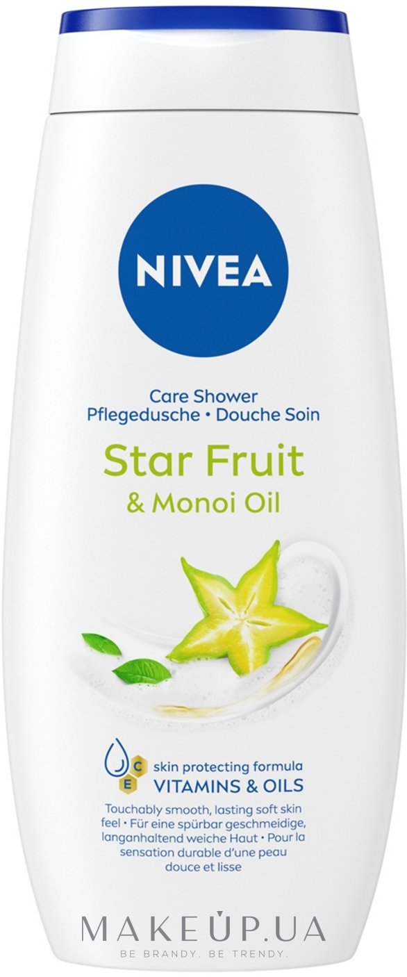 Гель-догляд для душу "Карамболь і олія моної" - NIVEA Star Fruit & Monoi Oil Care Shower — фото 250ml