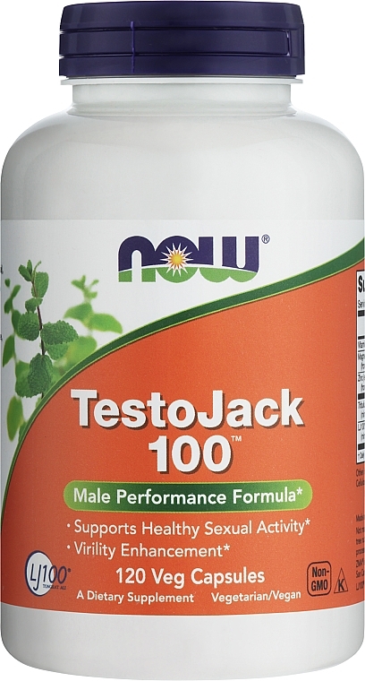 Капсулы для поддержки здоровья мужчин - Now Foods TestoJack 100