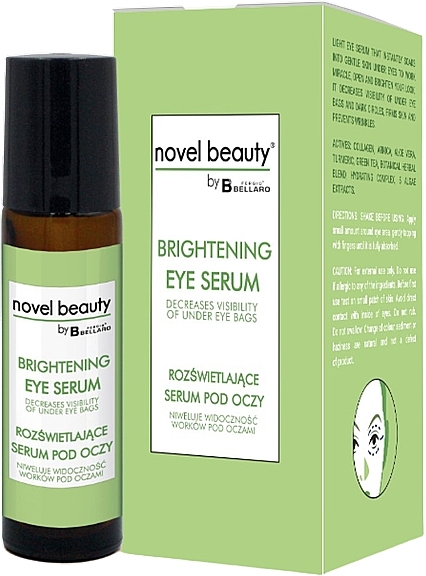 Освітлювальна сироватка для шкіри навколо очей - Fergio Bellaro Novel Beauty Brightening Eye Serum — фото N1