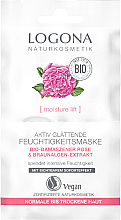 Парфумерія, косметика Зволожувальна маска з дамаською трояндою - Logona Moisture Lift Active Smoothing Moisture Mask