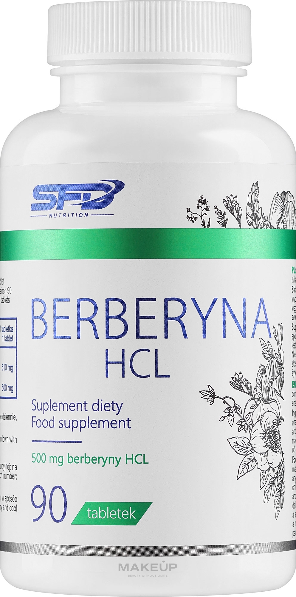 Харчова добавка "Берберин гідрохлорид" - SFD Nutrition Berberyna HCL — фото 90шт