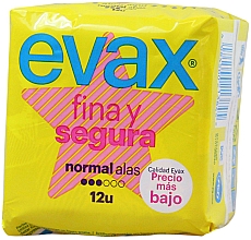 Парфумерія, косметика Гігієнічні прокладки "Нормал" з крильцями, 12 шт. - Evax Fina & Segura