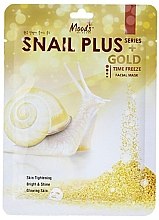 Парфумерія, косметика Тканинна маска для обличчя - Moods Snail Plus Gold Facial Mask