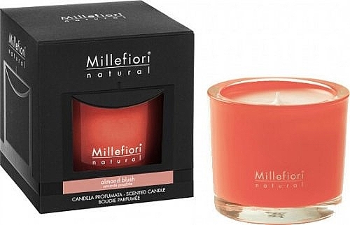 Ароматическая свеча "Миндальный порошок" - Millefiori Milano Natural Almond Blush Scented Candle — фото N1