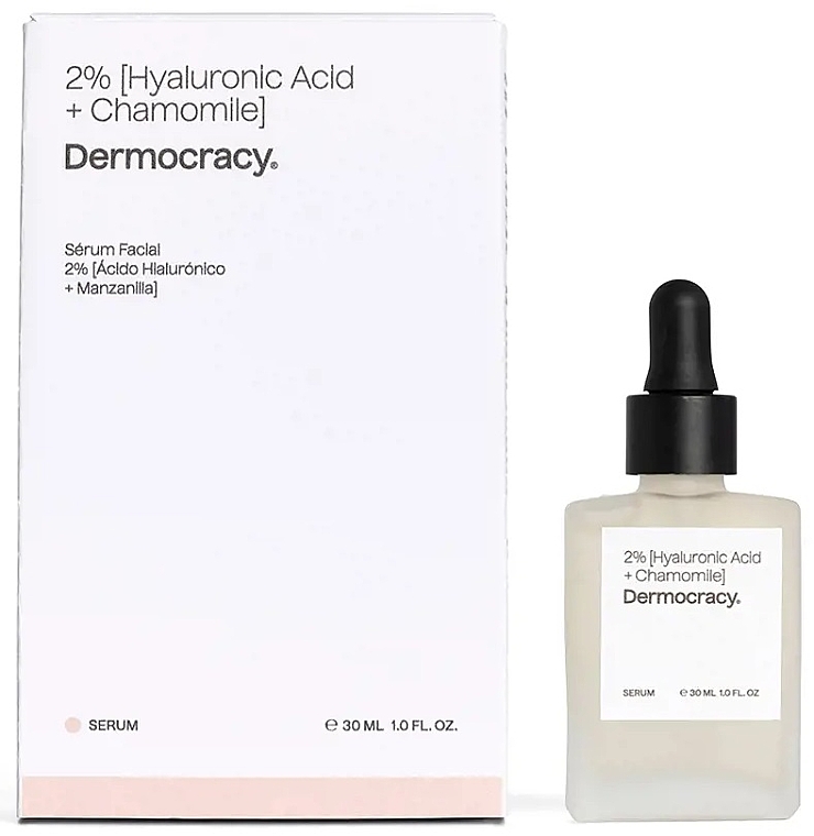 Сыворотка для лица 2% гиалуроновая кислота + ромашка - Dermocracy 2% Hyaluronic Acid + Chamomile Facial Serum — фото N1