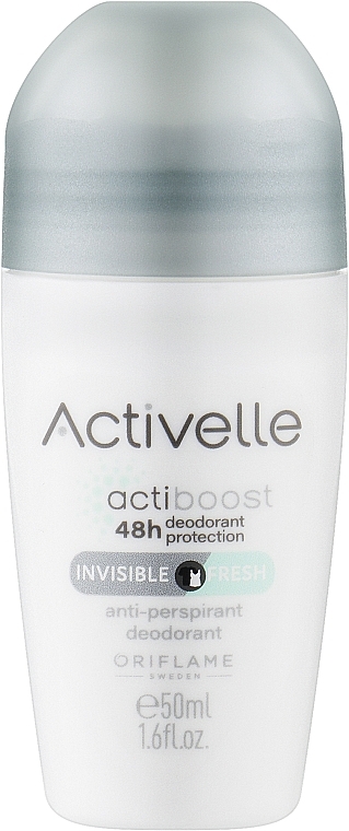 Шариковый дезодорант-антиперспирант без белых следов - Oriflame Activelle Invisible Fresh
