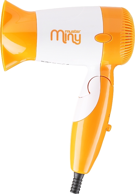 Фен для волос дорожный, оранжевый - Muster Muster Travel Hair Dryer Miny 1200W — фото N1