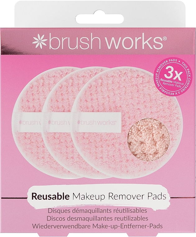 Спонж для очищення обличчя - Brushworks Reusable Makeup Remover Pads — фото N2