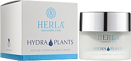 Нічний крем для обличчя - Herla Hydra Plants Intense Hydrating Night Cream — фото N2