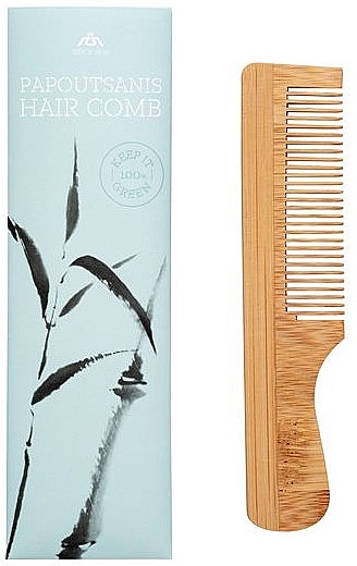 Бамбуковий гребінь для волосся - Papoutsanis Hair Comb — фото N1