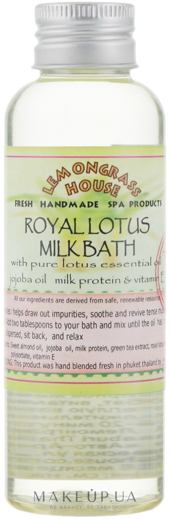 Молочна ванна "Королівський лотос" - Lemongrass House Royal Lotus Milk Bath — фото 120ml
