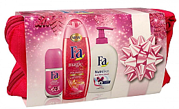 Парфумерія, косметика Подарунковий набір - Fa Magic Oil (sh/gel/250ml + deo/50ml + liq/soap/250ml + bag)