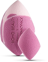 Парфумерія, косметика Набір спонжів для макіяжу, рожеві - Boho Beauty Makeup Sponge