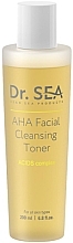 Тонер-эксфолиант для лица с комплексом AHA кислот - Dr. Sea AHA Facial Cleansing Toner — фото N1