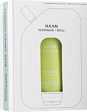 Парфумерія, косметика Набір - Haan Toothpaste + Refill Life's a Beach Green Apple & Mint(toothpaste/55ml+refill/55ml)