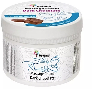 Крем для масажу "Темний шоколад" - Verana Massage Cream Dark Chocolate — фото N1