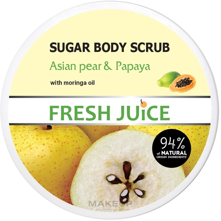 Цукровий скраб для тіла - Fresh Juice Asian Pear & Papaya — фото 225ml