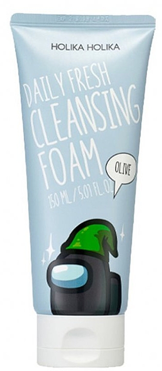 Оливковая пенка для умывания - Holika Holika Among Us Daily Fresh Cleansing Foam Olive — фото N1