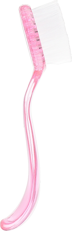 Щетка с ручкой для удаления пыли, круглая, розовая - Siller Professional — фото N1