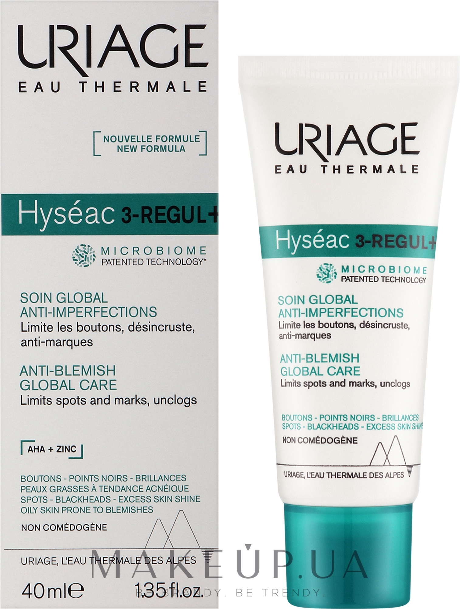 Универсальное средство против несовершенств кожи - Uriage Hyseac 3 Regul+ Anti-Blemish Global Care — фото 40ml