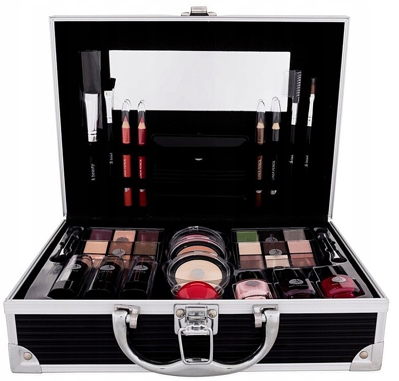 Бьюти-кейс - Cosmetic 2K All About Beauty Train Case Black — фото N1