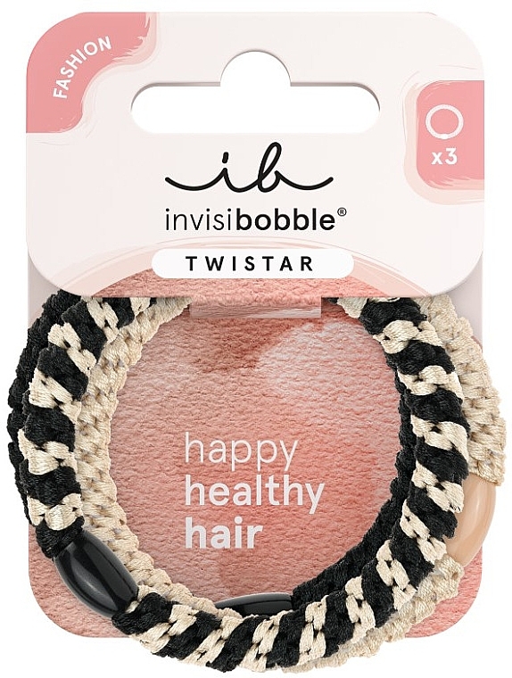 Набір резинок для волосся, 3 шт. - Invisibobble Twistar Classical Braids — фото N1