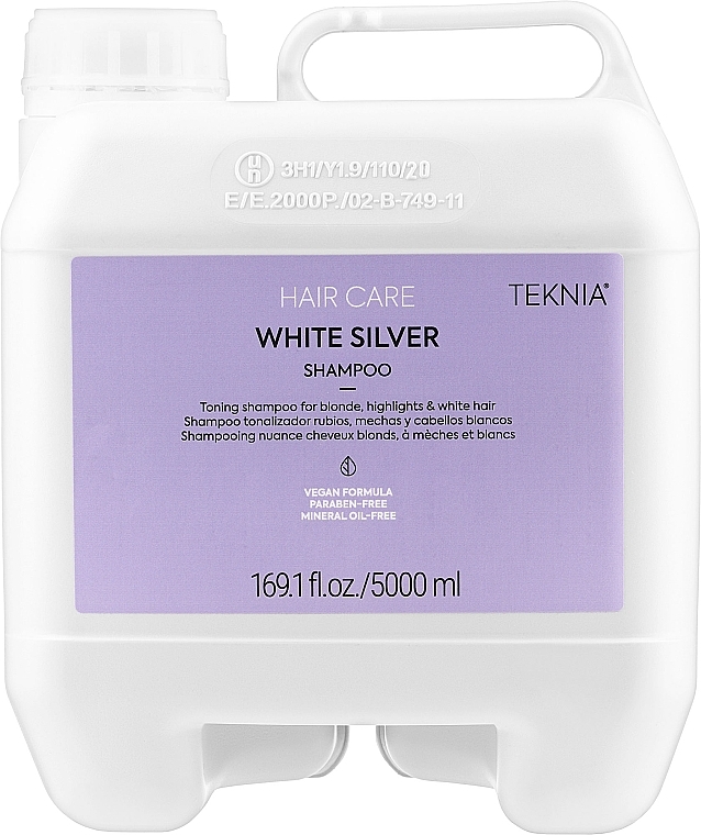 Тонувальний шампунь для нейтралізації жовтого відтінку волосся - Lakme Teknia White Silver Shampoo — фото N5