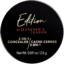 Духи, Парфюмерия, косметика Консилер для лица - Rimmel Edition 2-IN-1 Concealer