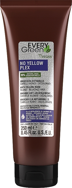 Маска против желтизны для светлых и осветленных волос - EveryGreen No Yellow Plex Mask Blonde & Bleached Hair — фото N1