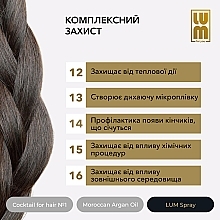 Набор "Полноценный курс восстановления до 3 месяцев" - LUM (oil/50ml + hair/coc/2x50ml + spray/120ml) — фото N20