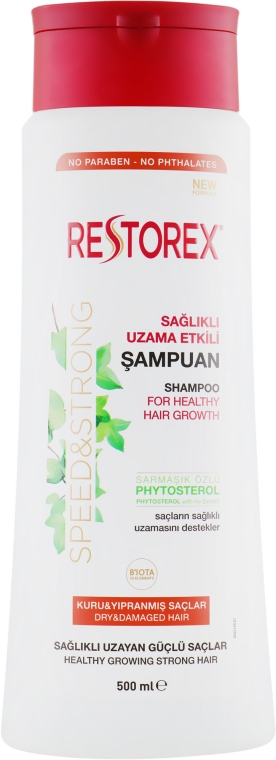 Шампунь для сухого пошкодженого волосся  - Restorex Speed&Strong Dry&Damaged Hair Shampoo — фото N1