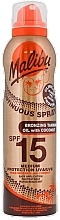 Олія-спрей для засмаги - Malibu Continuous Bronzing Tanning Oil Coconut SPF 15 — фото N1