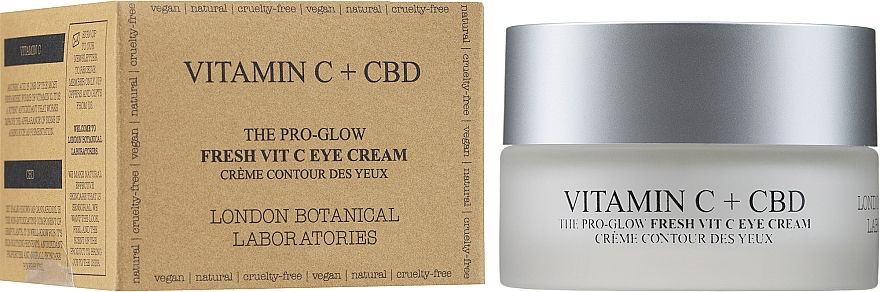 Крем для глаз - London Botanical Laboratories Vitamin C + CBD Eye Cream — фото N2