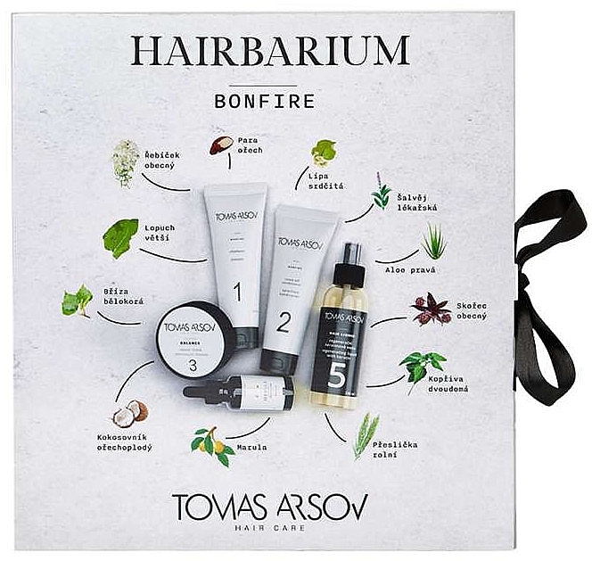Набор - Tomas Arsov Hairbarium Bonfire (shmp/250ml + h/cond/250ml + keratin/200ml + h/oil/50ml) — фото N1