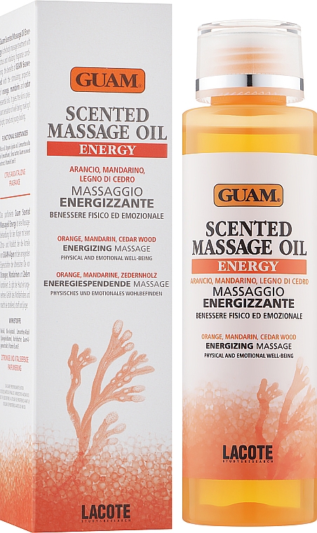 Ароматизована масажна олія - Guam Scented Massage Oil Energy — фото N2