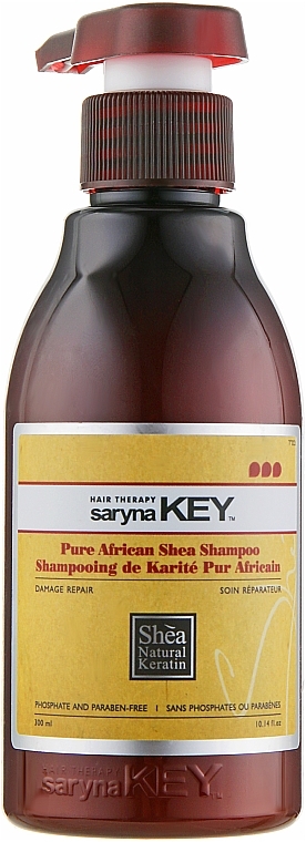 УЦЕНКА Восстанавливающий шампунь - Saryna Key Damage Repair Pure African Shea Shampoo  * — фото N5