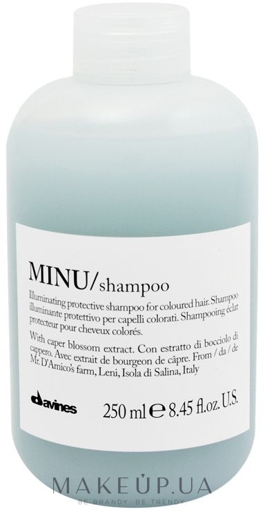 Шампунь для придания блеска и защиты цвета волос - Davines Minu Shampoo — фото 250ml