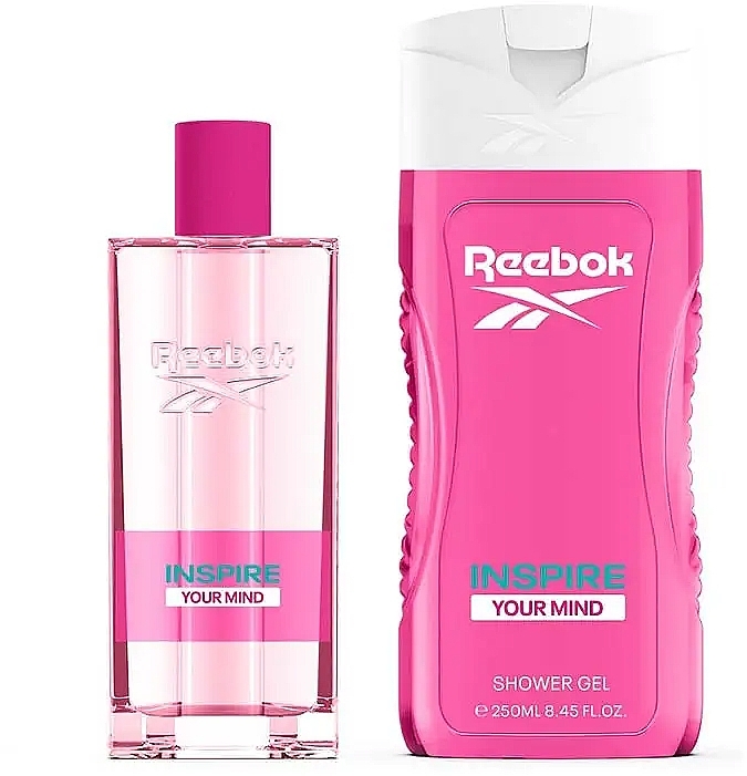 Reebok Inspire Your Mind - Набор (edt/100ml + sh/gel/250ml + bag/1pcs) — фото N2